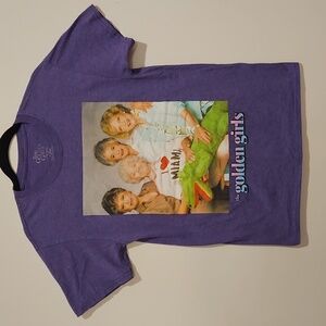 The Golden Girls TV Show Short sleeve Purple Graphic Tee Small